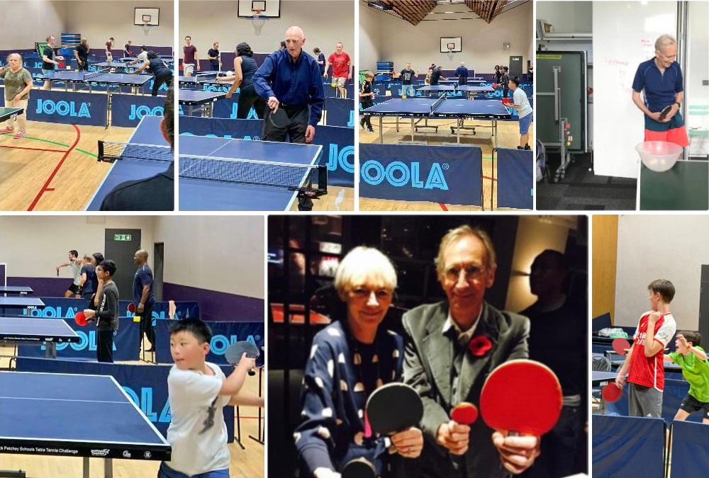 Members playing at Clissold Table Tennis Club